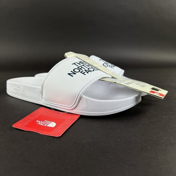 The North Face Women's Basecamp III White Dark Blue Slide Sandals Sizes 6 - 10 - Picture 1 of 8